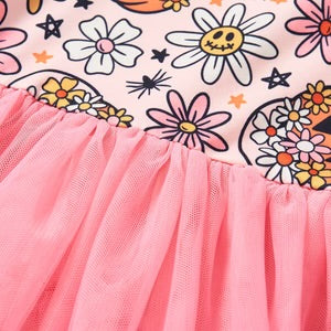 Pumpkin Posies - Tulle Dress