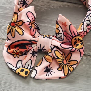 Pumpkin Posies - Bow Headband