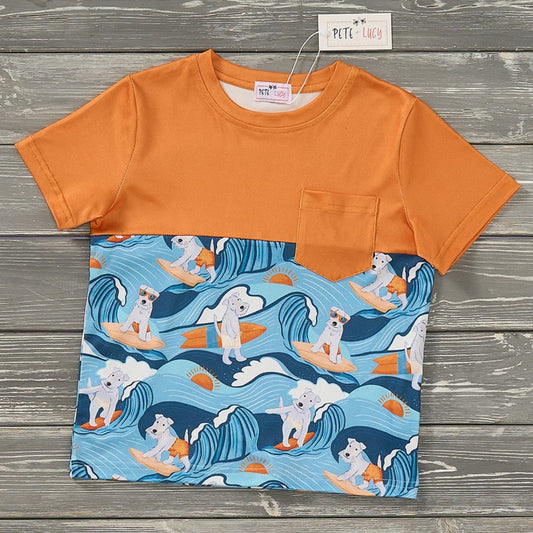 Surfs Up Pup Boys Top