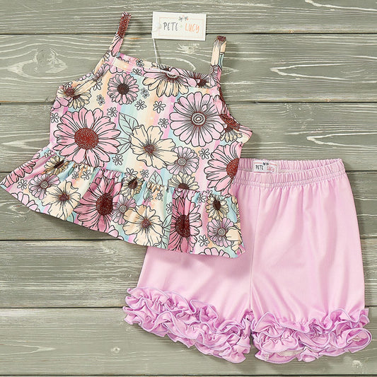 Summer Floral Short Set