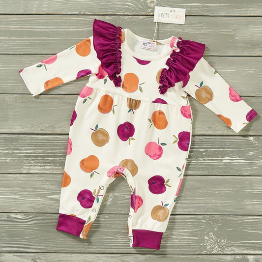 Apple Picking Party - Girl Infant Romper