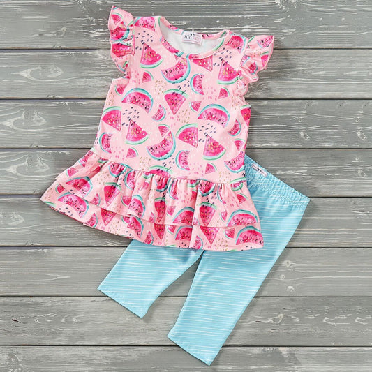 Watermelon Splash - Capri Set